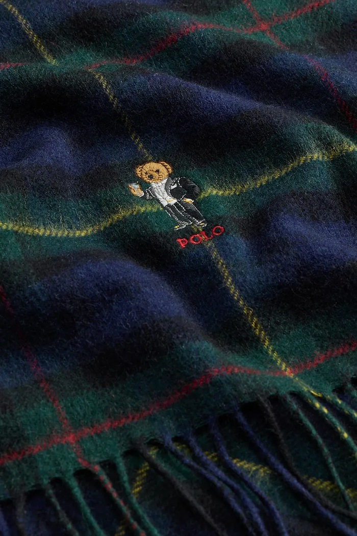 Polo Ralph Lauren Czapka i szalik wełniane 449P20310 zielony AW26