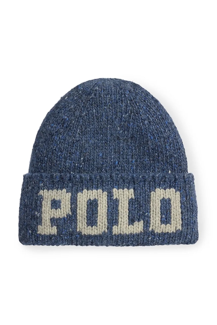 Polo Ralph Lauren Шапка с шерстью для мужчин тёмно-синий 449959366