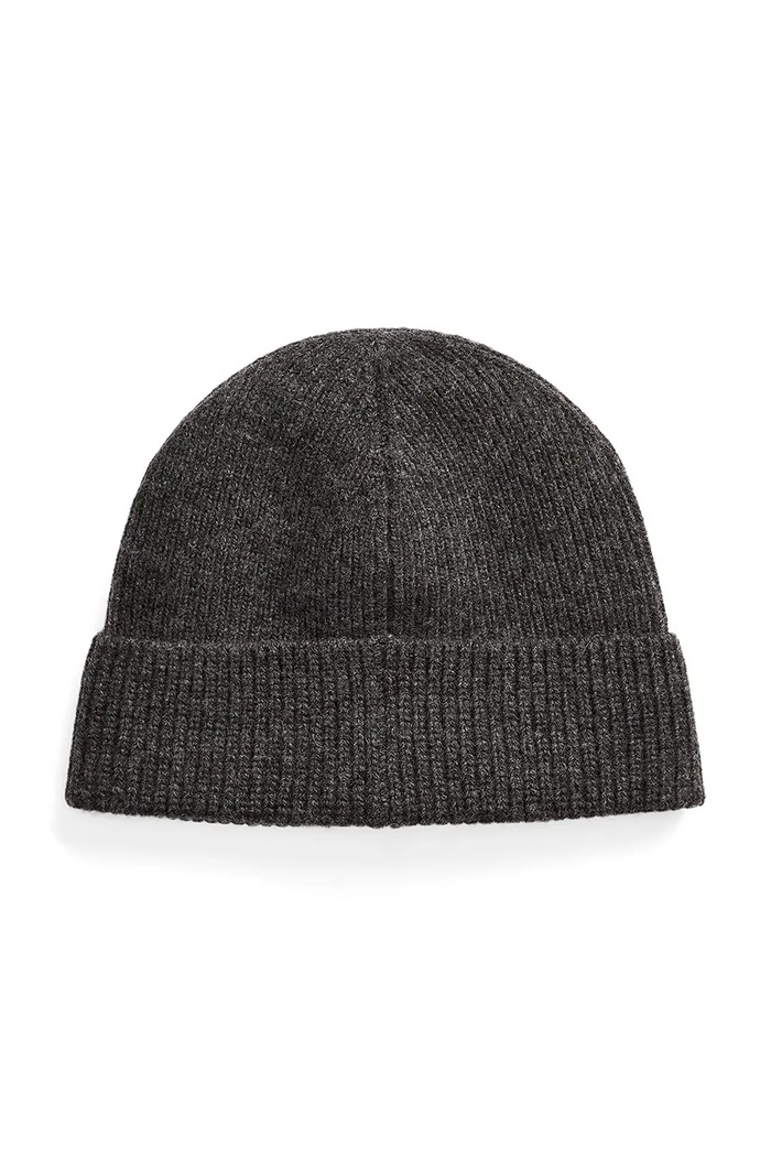 Polo Ralph Lauren Czapka męska z wełną 449863337 szary AW26