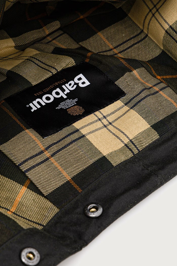 Barbour kaptur męski bawełniany zielony MHO0004