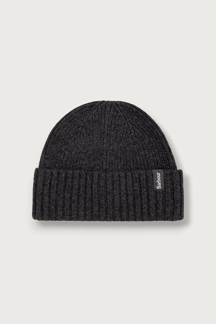 Barbour Czapka wełniana szary MHA0992