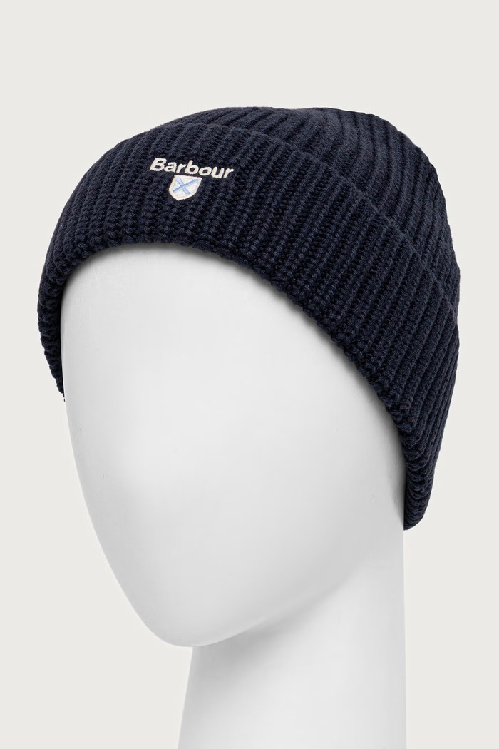 Barbour Czapka beanie męska MHA0990 granatowy AW26