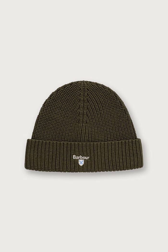 Barbour Czapka beanie męska zielony MHA0990
