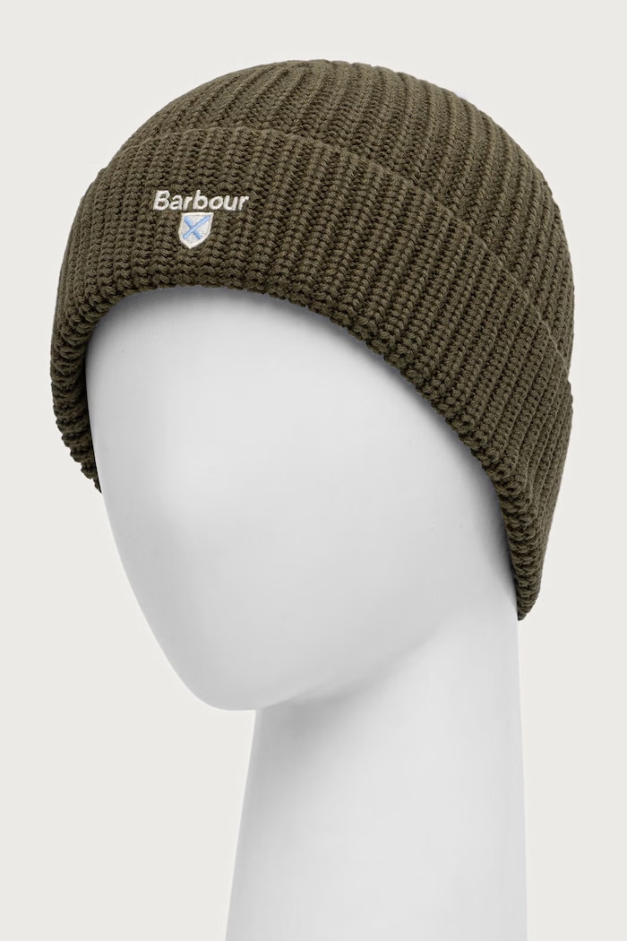 Barbour Czapka beanie męska MHA0990 zielony AW26