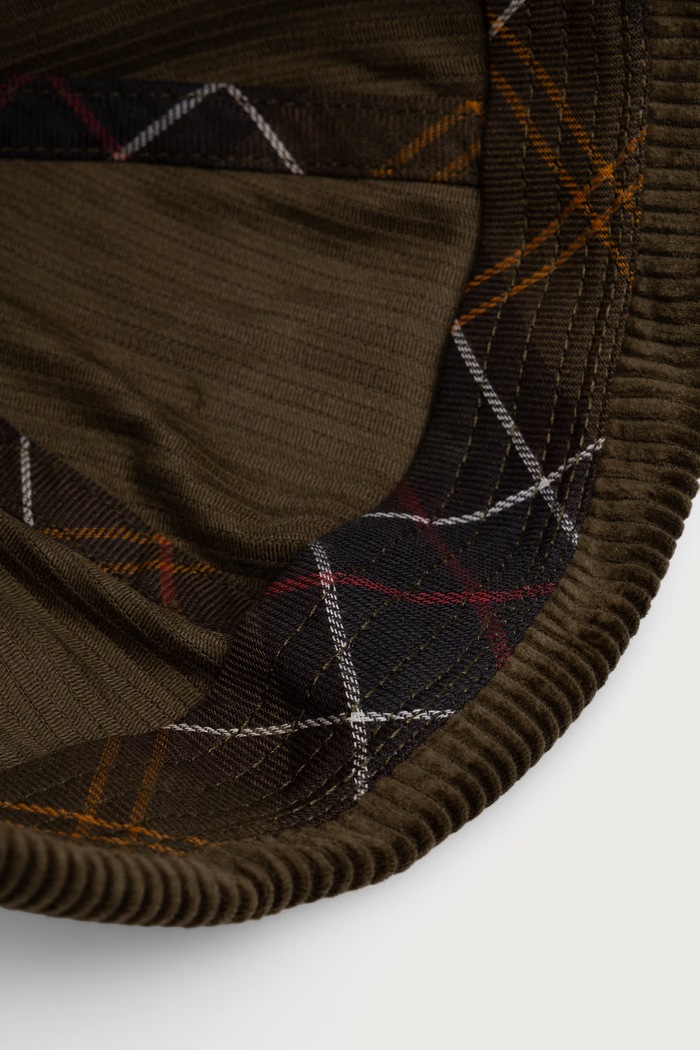 Czapka męska bawełniana Barbour zielony MHA0983