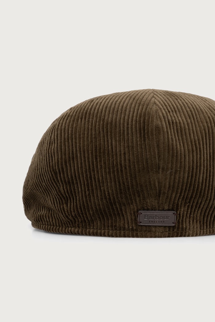 Barbour Kaszkiet męski sztruksowy MHA0978 zielony AW26