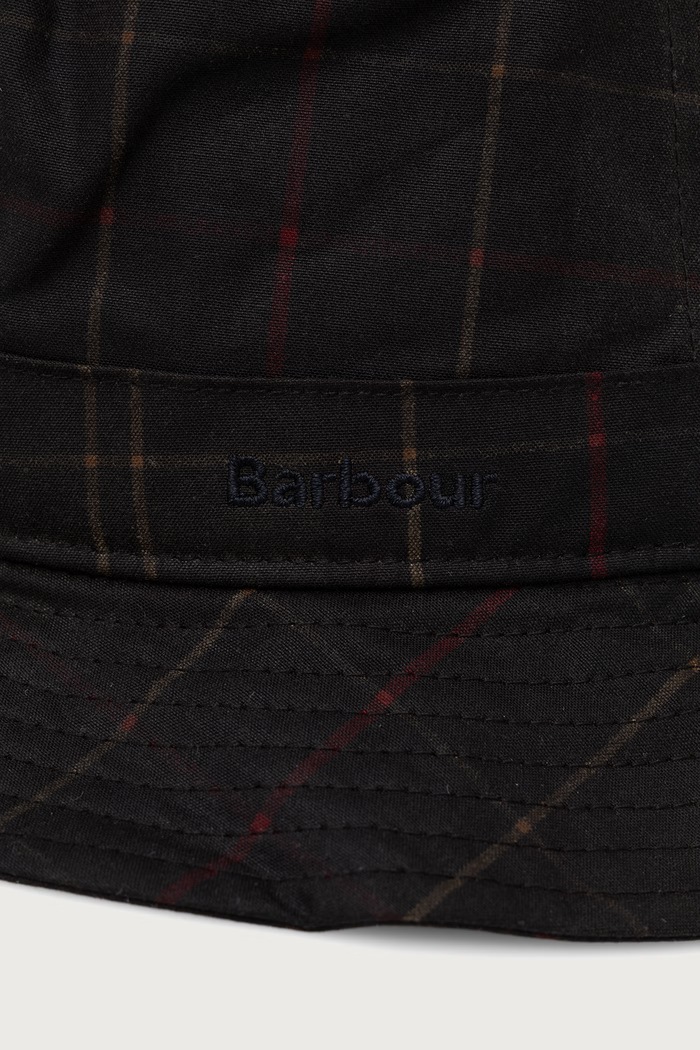 Barbour Kapelusz bucket damski bawełniany MHA0976 zielony AW26