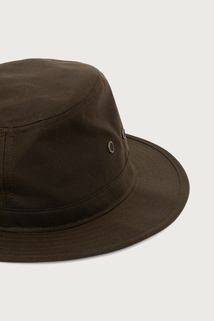 Barbour Kapelusz męski bawełniany MHA0975 zielony AW26