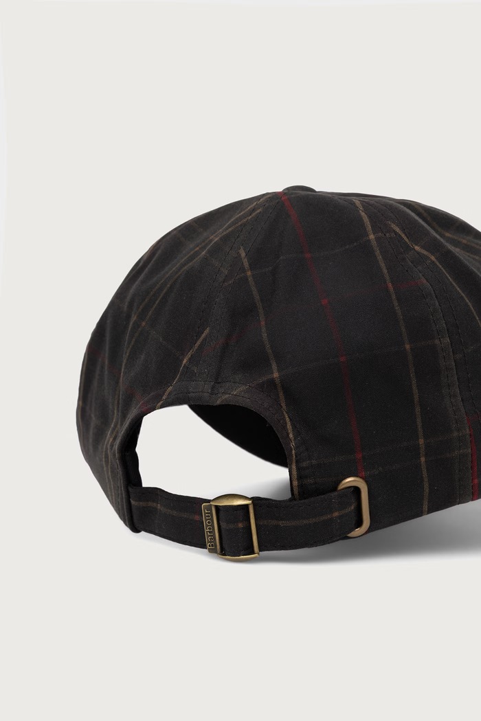 Barbour Czapka z daszkiem męska bawełniana MHA0969 brązowy AW26