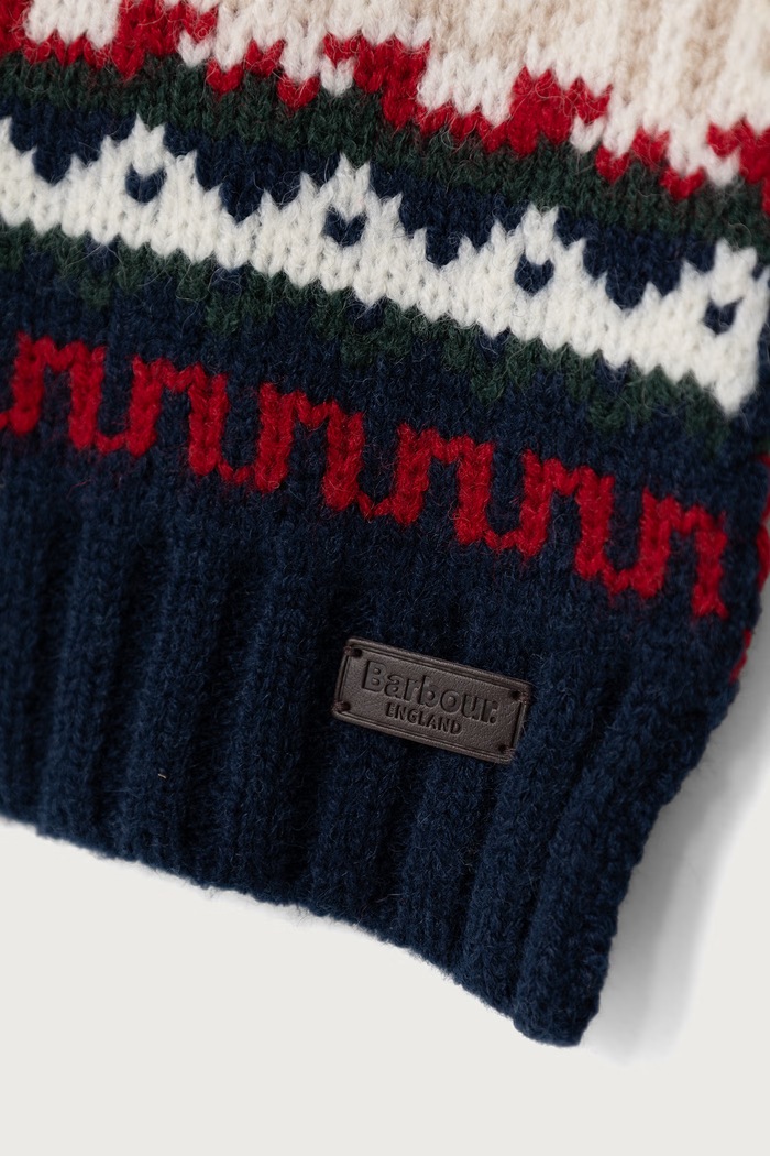 Barbour Czapka i szalik męska z wełny MGS0108