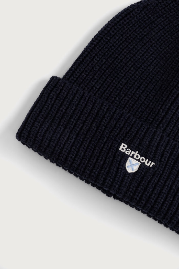 Komplet męski z bawełny Barbour MGS0107 granatowy