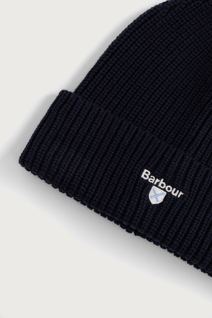 Komplet męski z bawełny Barbour MGS0107 granatowy