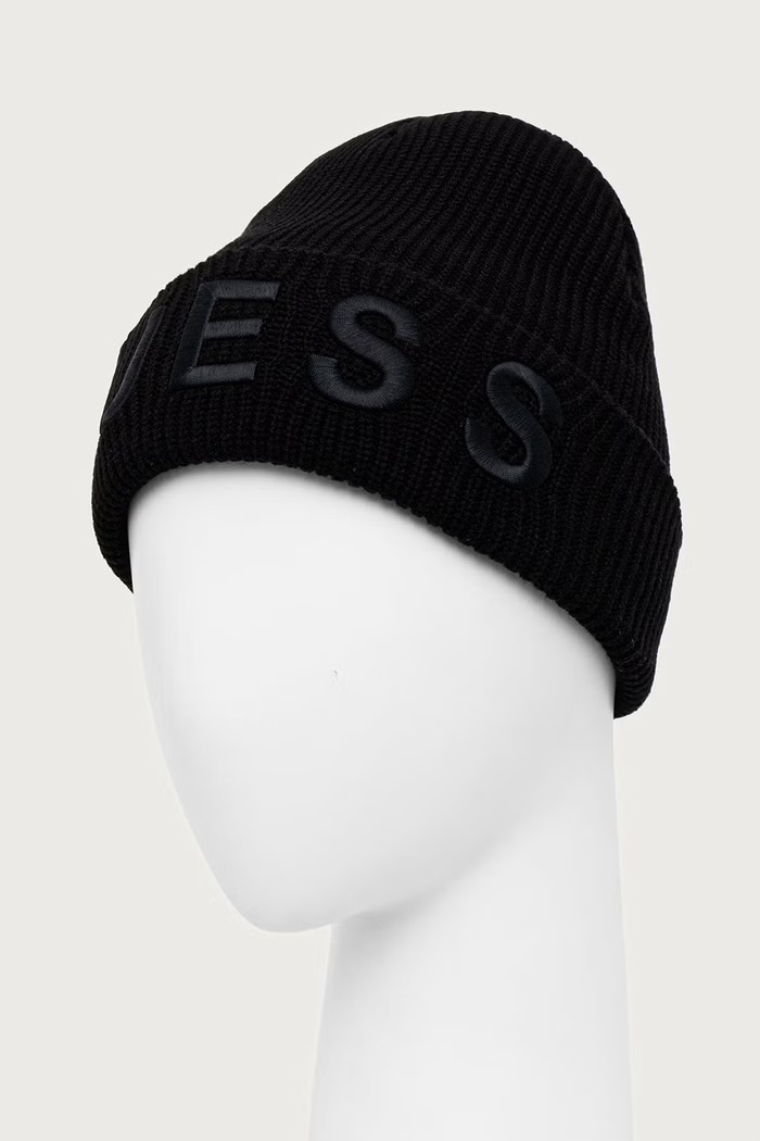 Akcesoria Guess Czapka beanie męska AM9692.POL01 czarny