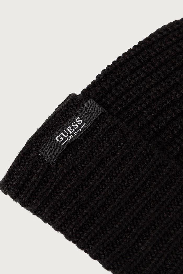 Guess Шапка бини мужская с шерстью AM9681.POL01 чёрный AW26