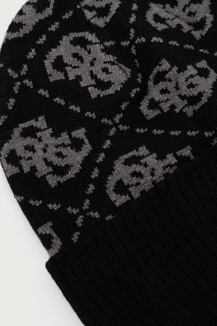 Doplnky Guess Čiapka beanie pánska s viskózou MILANO AM9677.VIS01 čierna