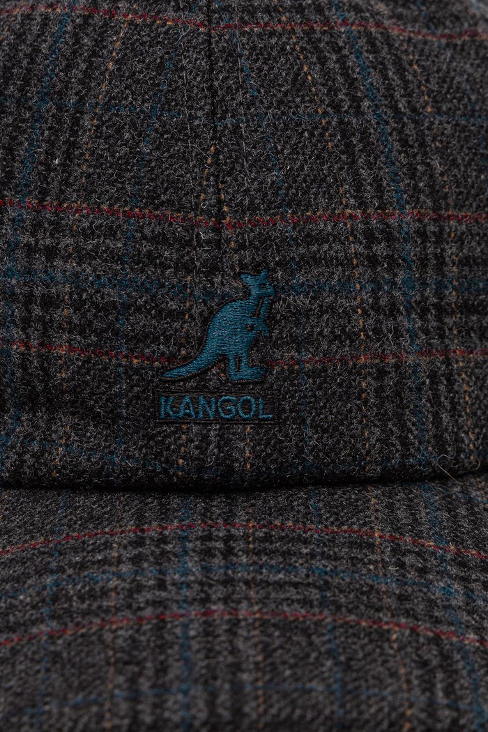 Akcesoria Kangol Czapka z daszkiem męska z wełną PLAID EARFLAPS BASEBALL K5509.BM005 szary