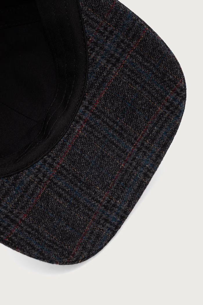 Czapka z daszkiem męska z wełną PLAID EARFLAPS BASEBALL Kangol K5509.BM005 szary