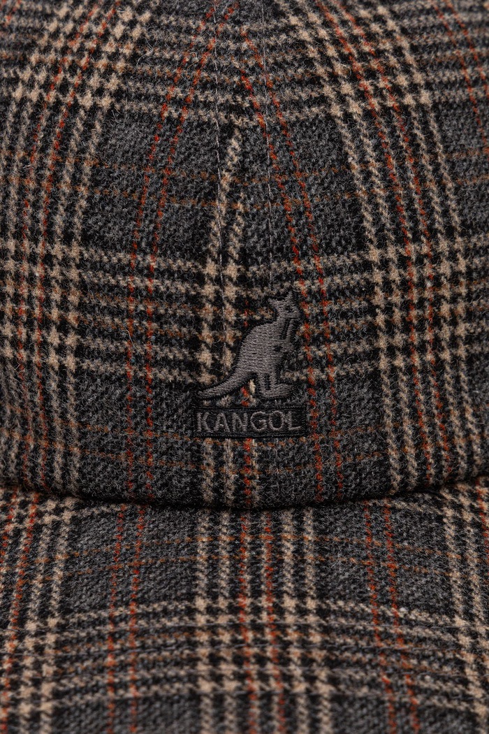 Akcesoria Kangol Czapka z daszkiem męska z wełną PLAID EARFLAPS BASEBALL K5509.GM053 szary