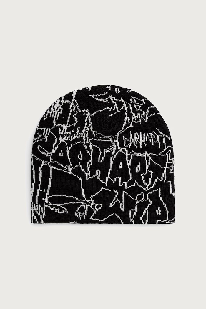 Carhartt WIP Blinkerfluid Beanie шапка с хлопком для мужчин чёрный I037307