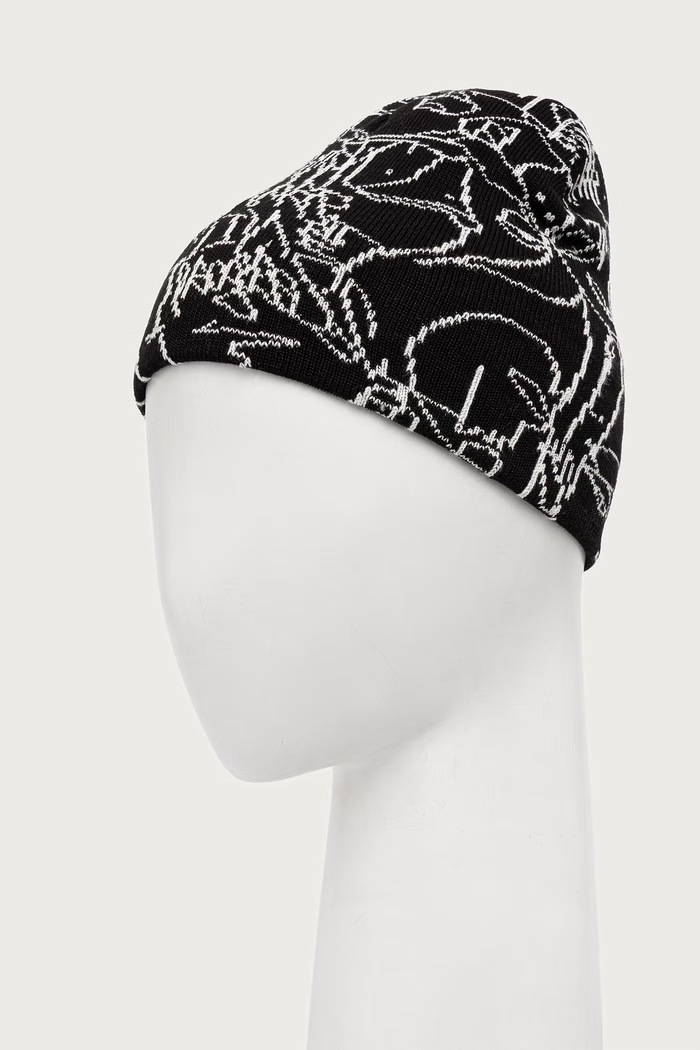 Carhartt WIP Blinkerfluid Beanie шапка с хлопком для мужчин I037307 чёрный AW26