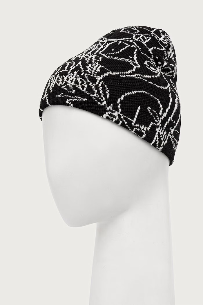 Carhartt WIP Blinkerfluid Beanie шапка с хлопком для мужчин I037307 чёрный AW26