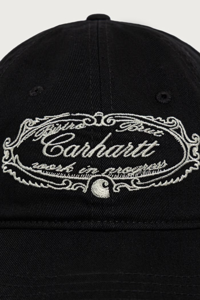 Carhartt WIP Chez WIP Cap czapka bejsbolówka bawełniana męska I037570 czarny AW26