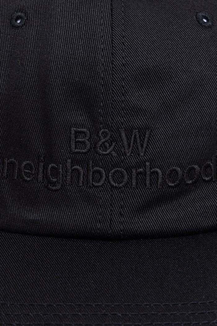 Neighborhood czapka z daszkiem bawełniana męska 261YGNH.HT06 czarny AW26
