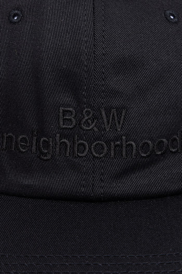 Neighborhood czapka z daszkiem bawełniana męska 261YGNH.HT06 czarny AW26