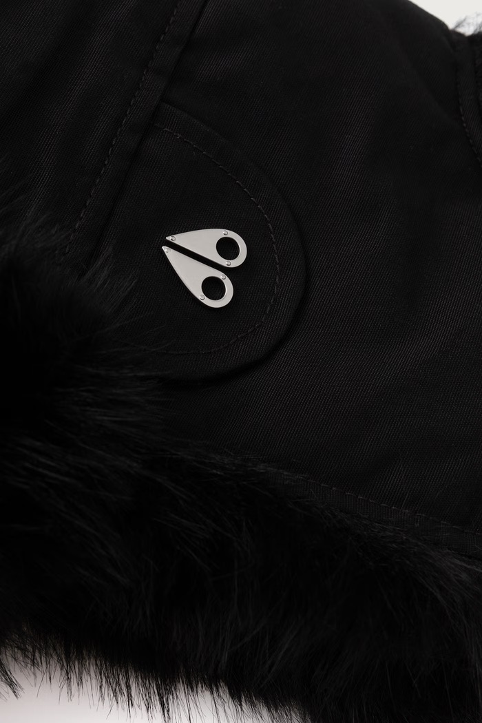 Akcesoria MOOSE KNUCKLES Czapka uszatka męska M36MA515W czarny