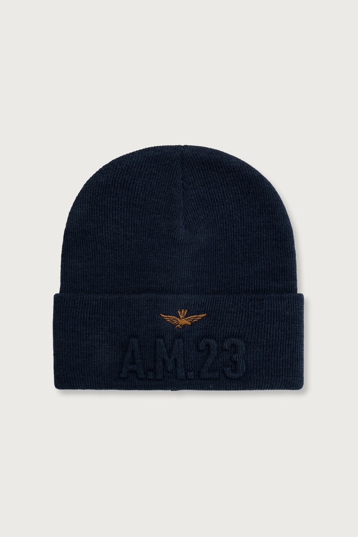Aeronautica Militare Czapka beanie męska granatowy CU0099UL00949