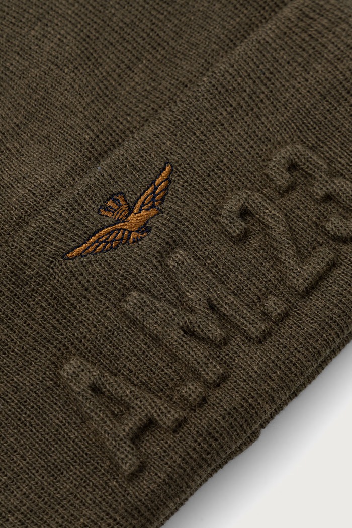 Akcesoria Aeronautica Militare Czapka beanie męska CU0099UL00949 zielony