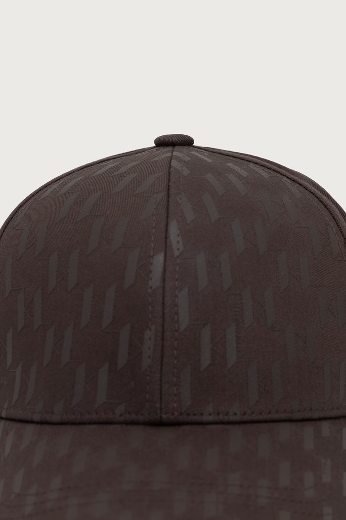 Karl Lagerfeld Czapka z daszkiem męska z bawełną 564123.805615 brązowy AW26