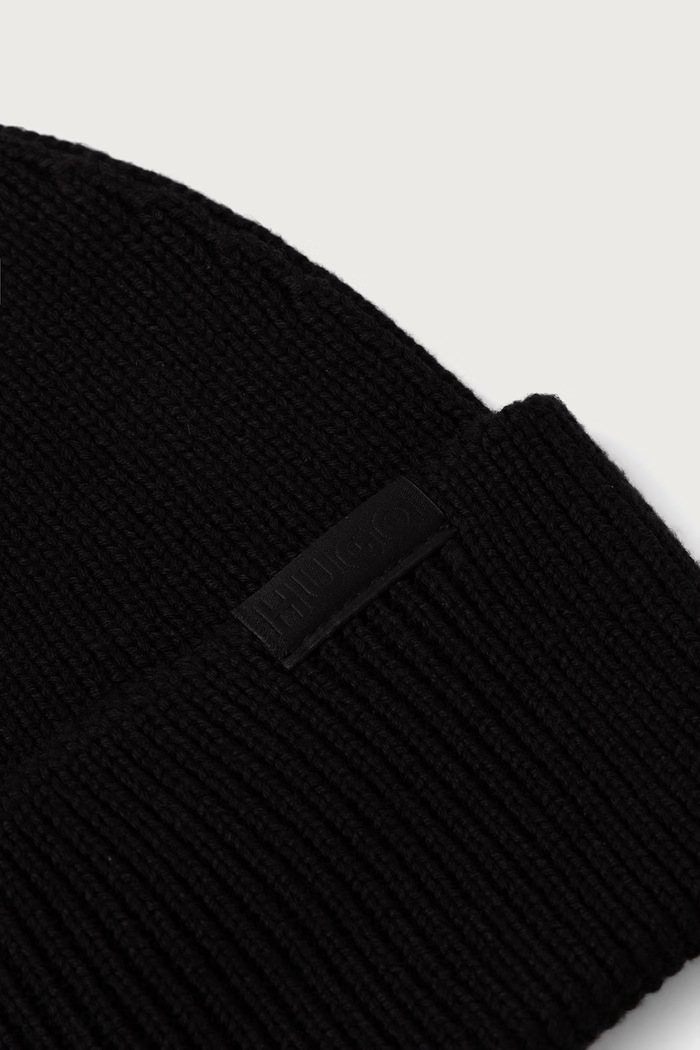 Accesorii HUGO Căciulă de bărbați din bumbac Xential 50570999 negru