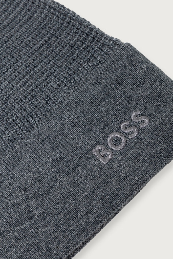 Doplnky BOSS Green Čiapka pánska s prímesou vlny Aflix_Beanie 50572052 sivá