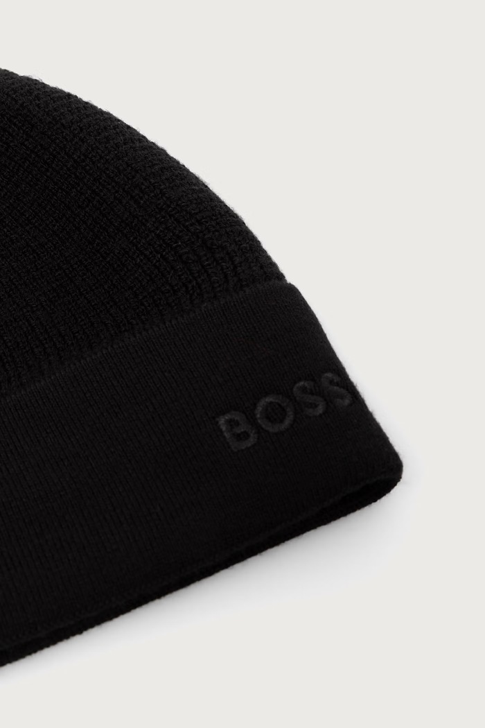 Doplnky BOSS Green Čiapka pánska s prímesou vlny Aflix_Beanie 50572052 čierna