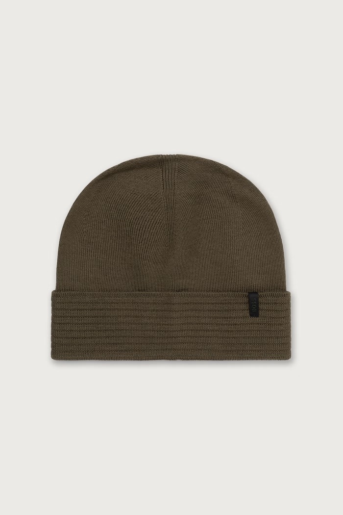 BOSS Green Beanie kapa moška z volno Termix_Beanie zelena 50572038