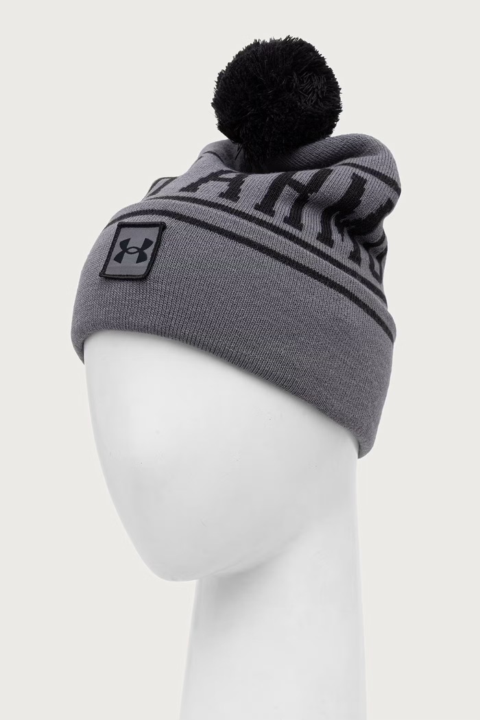 Akcesoria Under Armour Czapka z pomponem męska 1386634.025 szary
