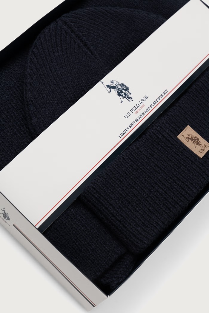 U.S. Polo Assn. Σετ ανδρικό LUXURY RIB KNIT GIFT SET MUP4163