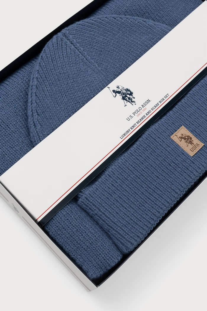 U.S. Polo Assn. Σετ ανδρικό LUXURY RIB KNIT GIFT SET MUP4163
