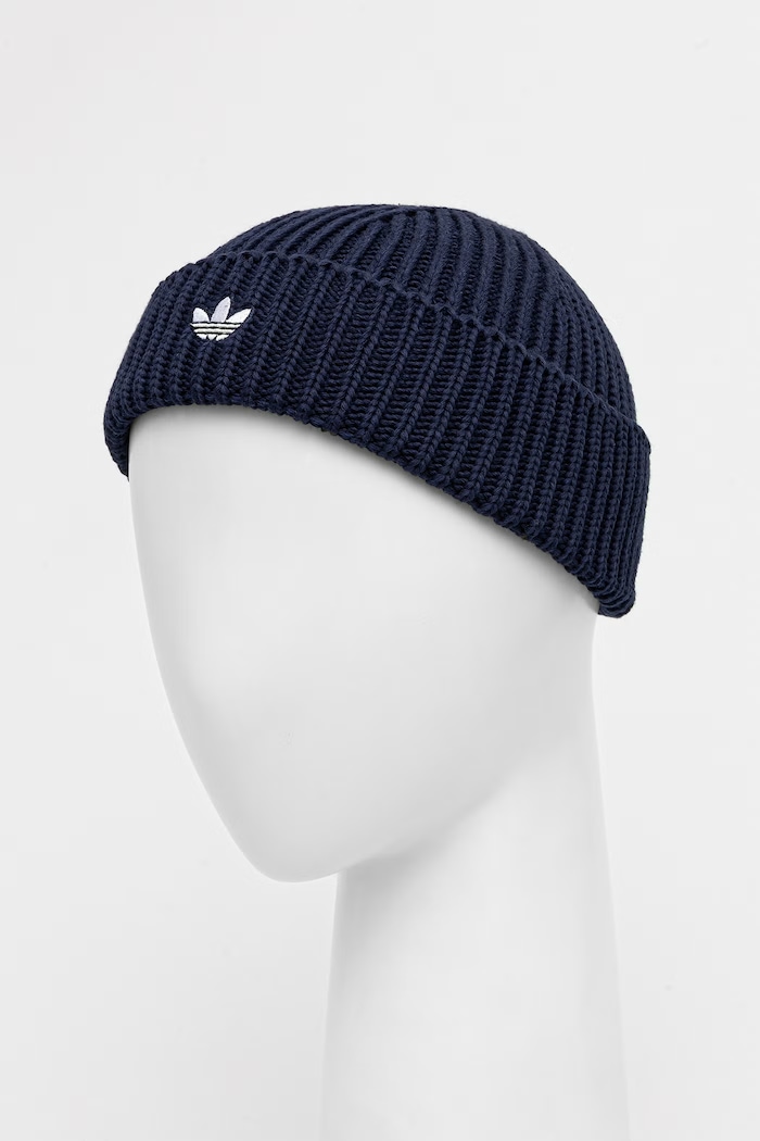 Doplnky adidas Originals Čiapka beanie pánska s bavlnou Fisherman KR1594 tmavomodrá