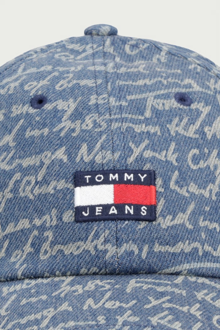 Tommy Jeans czapka bejsbolówka męska jeansowa AM0AM14718 niebieski AW26