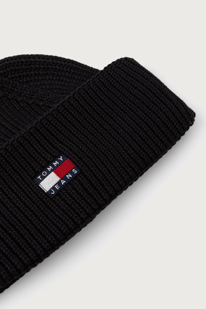 Akcesoria Tommy Jeans Czapka beanie męska bawełniana AM0AM14601 czarny
