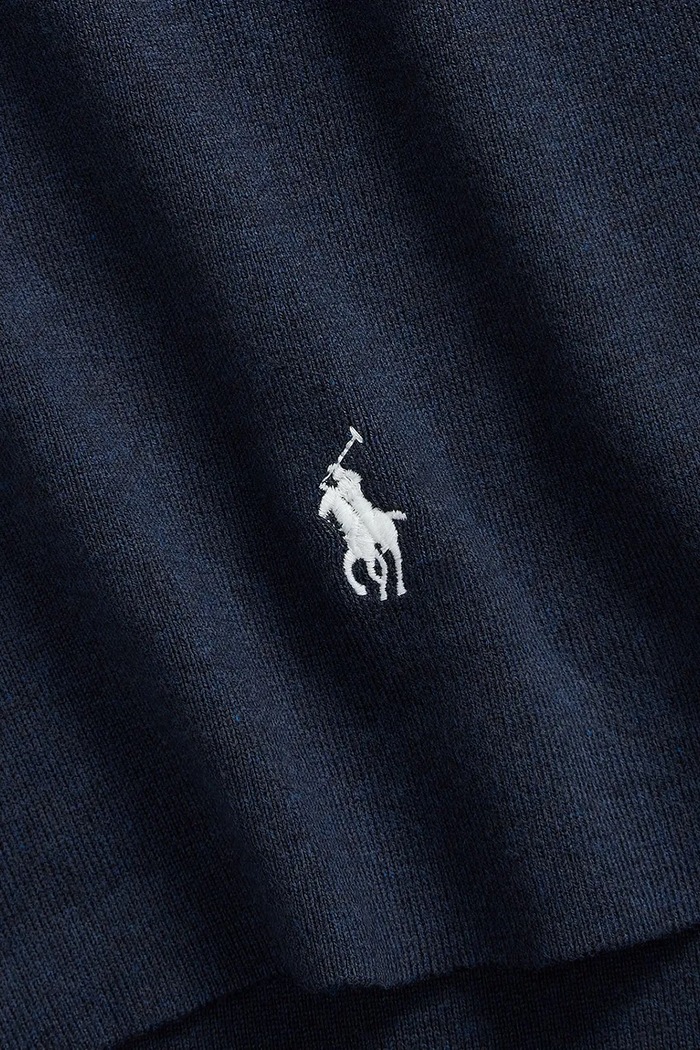 Akcesoria Polo Ralph Lauren Czapka i szalik męskie bawełniane 710B28980 granatowy