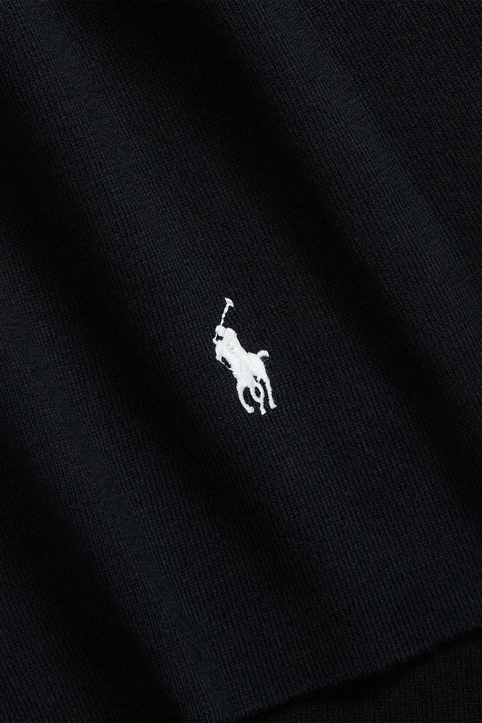 Akcesoria Polo Ralph Lauren Czapka i szalik męskie bawełniane 710B28980 czarny