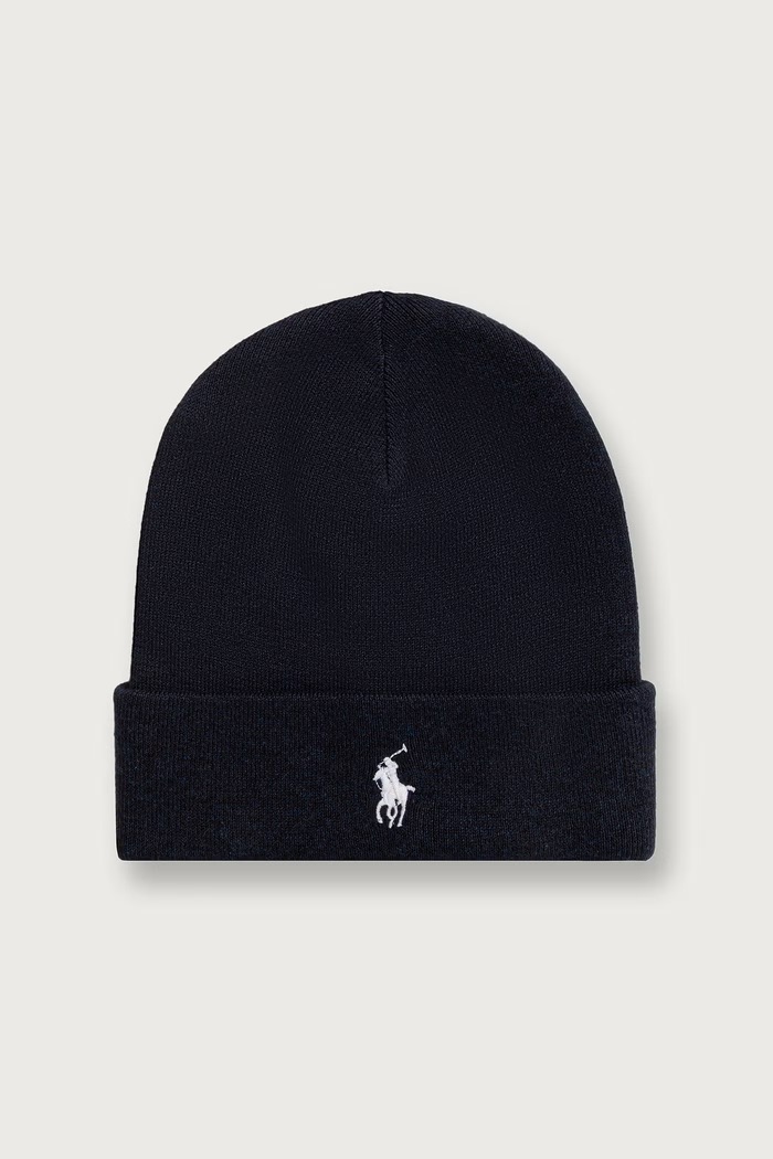 Polo Ralph Lauren шапка чоловіча бавовняна темно-синій 710B28862