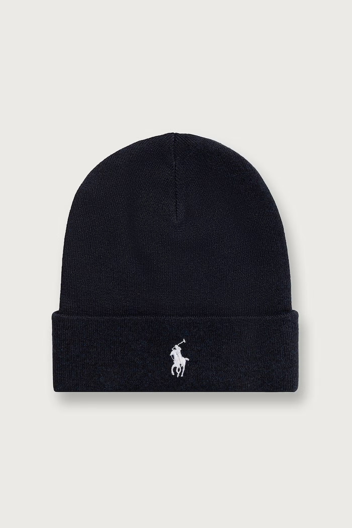 Polo Ralph Lauren шапка чоловіча бавовняна темно-синій 710B28862