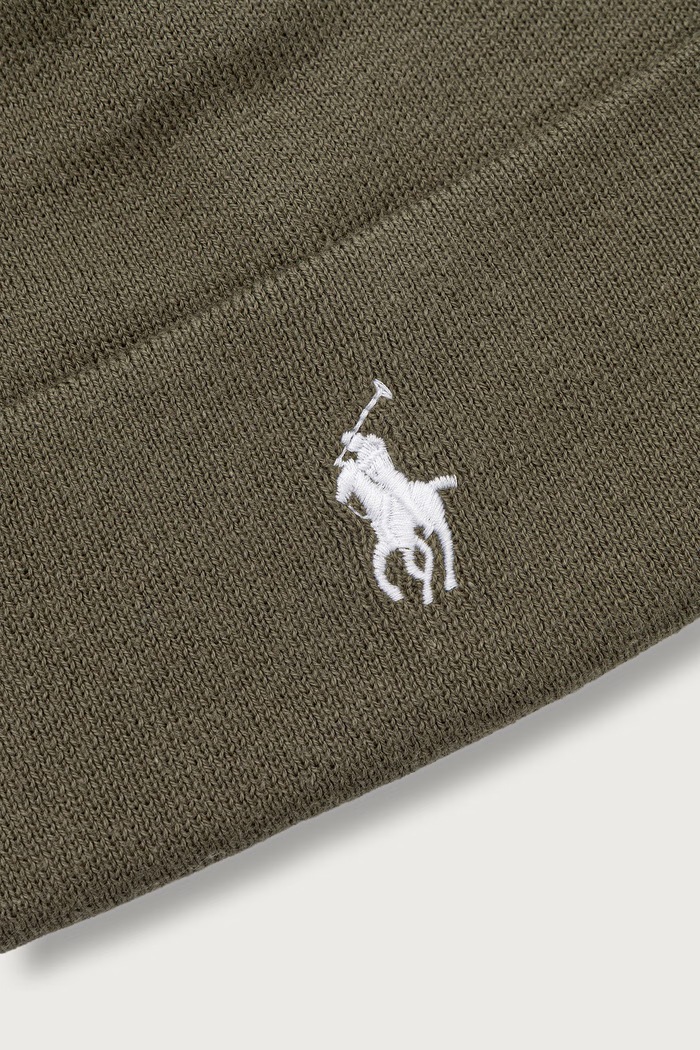 Αξεσουάρ Polo Ralph Lauren σκούφος ανδρικός βαμβακερός 710B28862 πράσινο