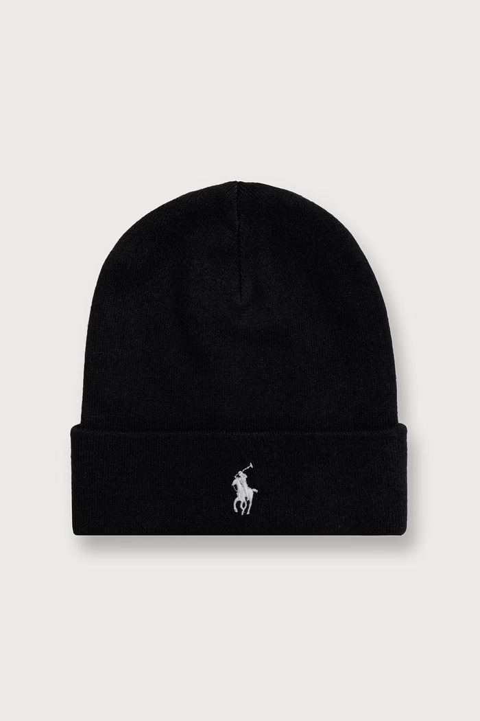 Polo Ralph Lauren шапка чоловіча бавовняна чорний 710B28862