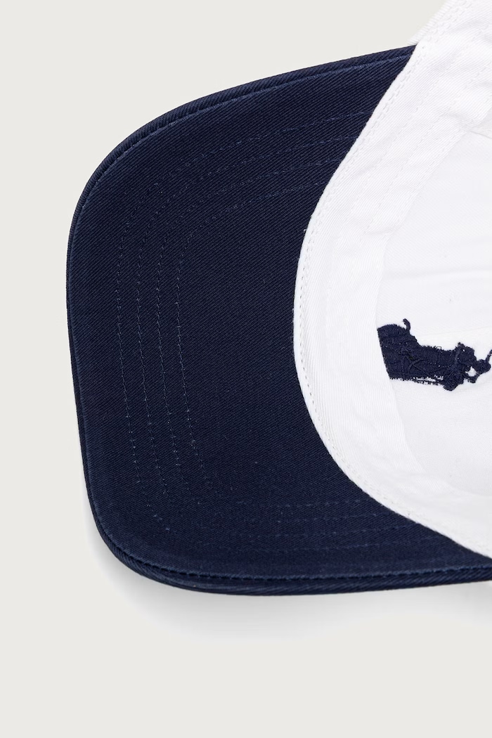 Șapcă pentru bărbați din bumbac Polo Ralph Lauren 710B28685 alb