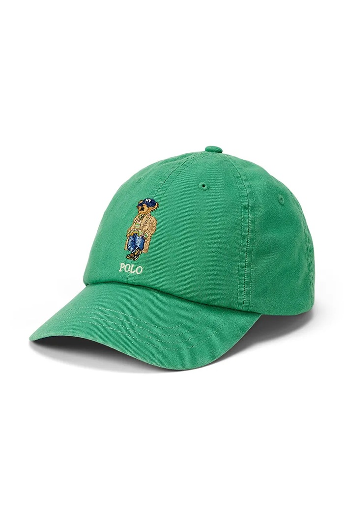 Polo Ralph Lauren Czapka z daszkiem męska bawełniana zielony 710B27555